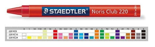 Staedtler Noris Club Wax Crayons Box of 16 Assorted Colours 220 NC16