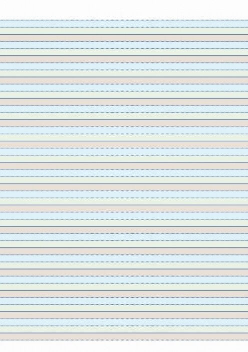 Writer Premium Ground Grass Sky Notepad A4 50 Sheet 18mm Dotted Thirds Pack 10 — bulk pack of 10