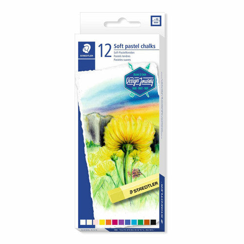 Staedtler 2430 C12 Soft Pastel Chalk Box of 12 Assorted Colours