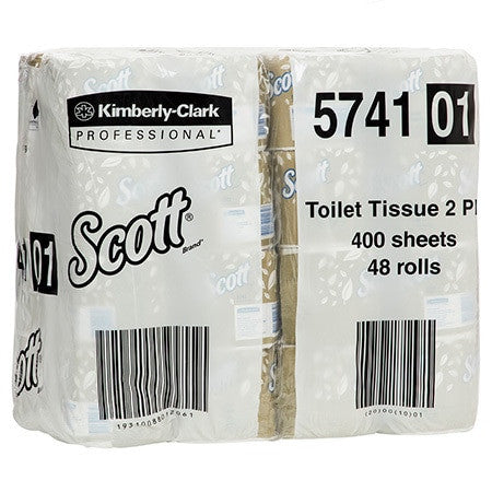 Scott Toilet Tissue White 2 Ply 400 Sheets Box of 48