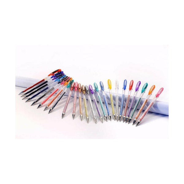 Uni-Ball Signo Noble Metal Gel Ink Pens 0.8mm Assorted Wallet of 8