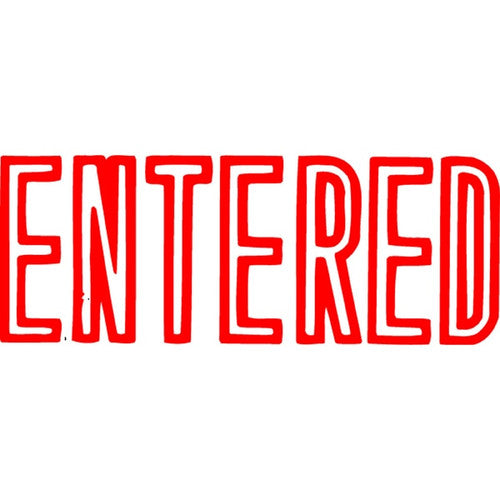 Xstamper Message Stamp Entered Red