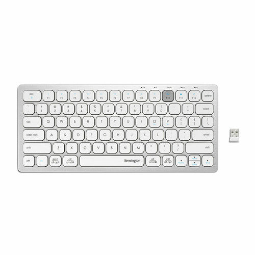 Kensington Multi-Device Dual Wireless Compact Keyboard Silver