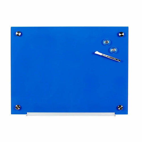 Quartet Glass Board 450 x 600mm Blue