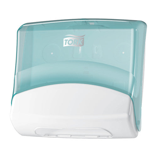 Tork Folded Wiper Cloth Dispenser W4 White Turquoise