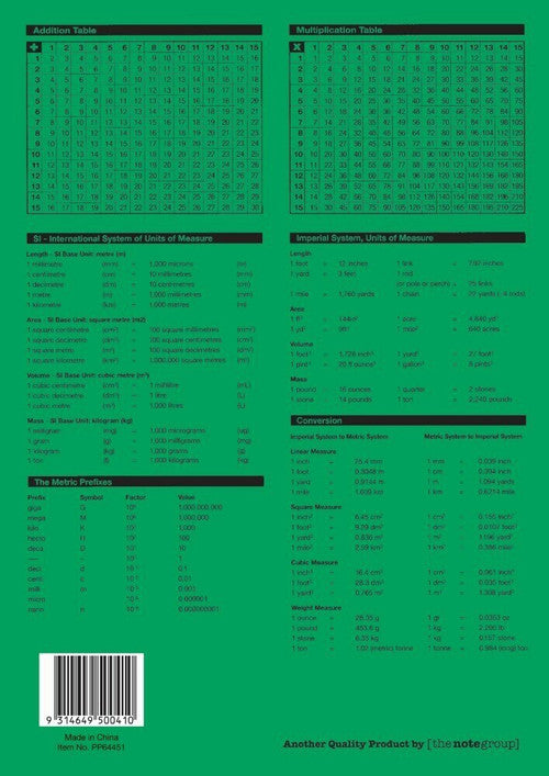 Protext Premium Exercise Book A4 96 Page 5mm Graph Pack 10 — open pages showing 5mm graph ruling