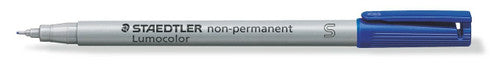 Staedtler Lumocolour Non-Permanent Pen Superfine Blue Box of 10 311-3