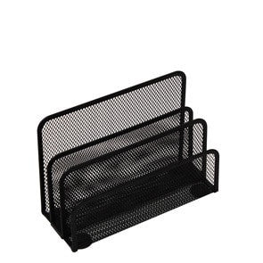 Italplast Wire Mesh Letter Holder and Sorter Black