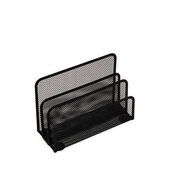 Italplast Wire Mesh Letter Holder and Sorter Black