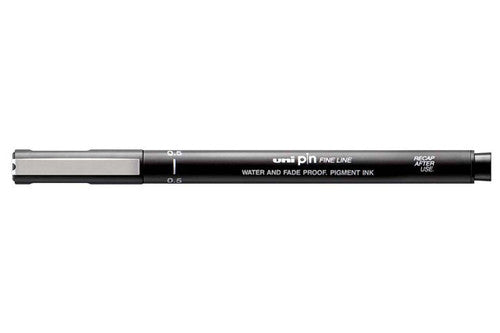 Uni Pin Fineliner 0.5mm 3 Piece Wallet