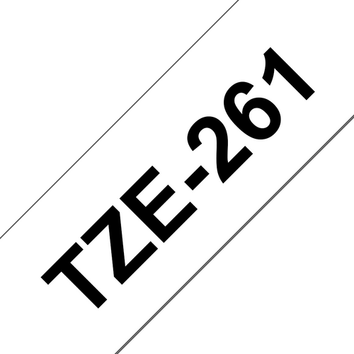 Brother TZe Tape 36mm Black on White TZE261
