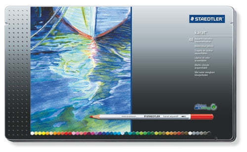 Staedtler 125 M48 Karat Aquarell 125 Watercolour Pencil Assorted Tin 48