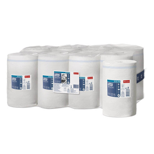 Tork Wiping Paper Mini Centrefeed Roll 1 Ply M1 White Carton of 11 Rolls