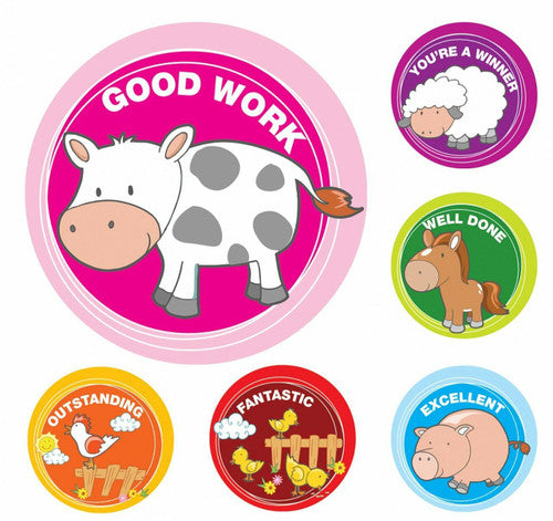 Avery Merit Stickers Farm Animals Pack 96