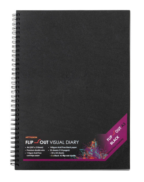 ARTFUSION FLIP-OUT VISUAL DIARY - A3 ORIGINAL - EACH ***LAST ONE***