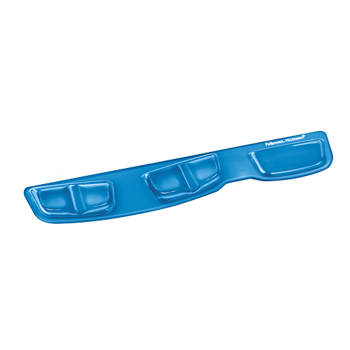 Fellowes Keyboard Palm Support Gel Clear Blue