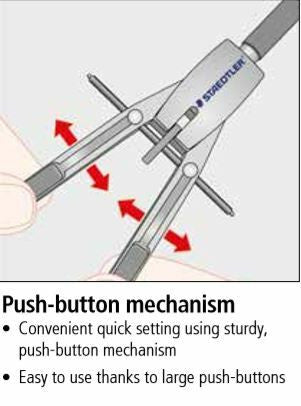 Staedtler Mars Comfort Precision Masterbow Compass with Extension Bar 551 02