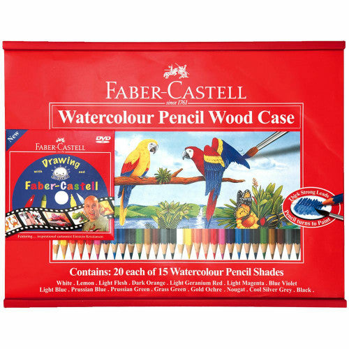 Faber Castell Classic Colour Pencils Art Wood Case 20 x 15 Assorted