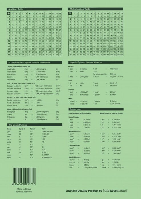 Protext Exercise Book A4 96 Page 18mm Dotted Thirds Ruled Polypropylene Duck Cover Pack 10 — rear view