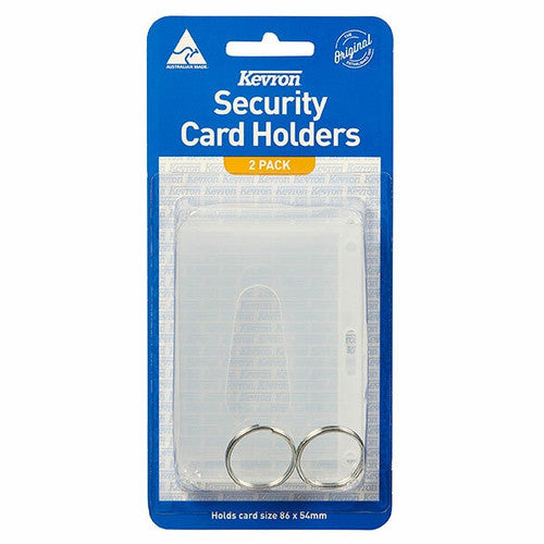 Kevron ID1800 Security Card Holder Clear Pack of 2