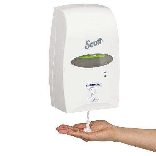 Scott Electronic Touch-Free Skincare Dispenser White
