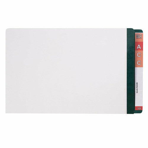 Avery Extra Heavyweight Shelf Lateral Colour Mylar End Tab File White Dark Green FC Box 100