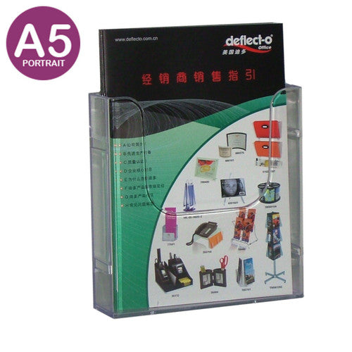 Deflecto Extra Capacity Wall Mount Brochure Holder A5