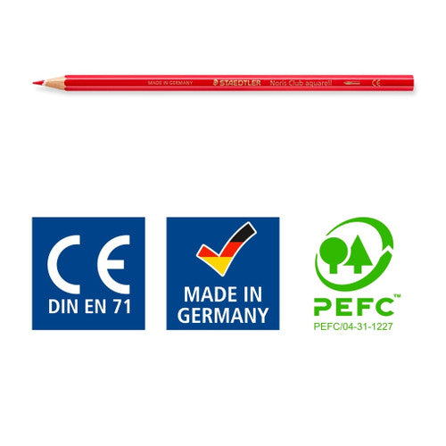 Staedtler Noris Club Aquarell Watercolour Pencils Assorted Box of 24 144 10NC24