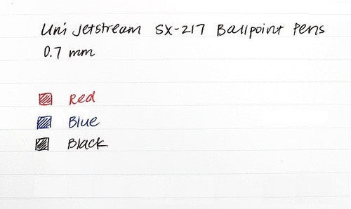 Uni Jetstream SX-217 Rollerball Pen 0.7mm Black Box of 12