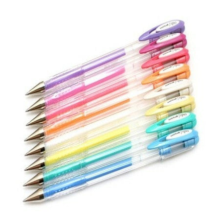 Uni Signo Angelic Colours Gel Ink Pen 0.7mm Green Box of 12