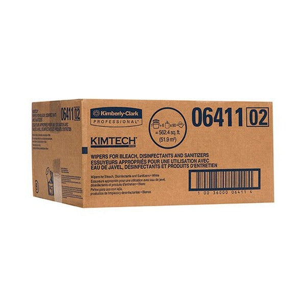 Kimtech Wettask Meltblown Sanitising Wipes Bucket White 90 Sheets Carton of 6