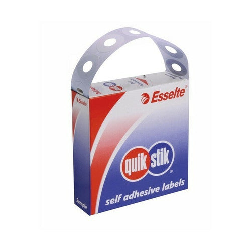 QuikStik Label Dispenser Plastic Eyelets White Pack of 200