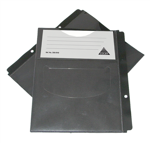 COLBY ART DVD POCKET W JACKET HOLDER PK5