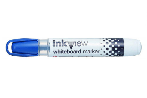 Uni Inkview Whiteboard Marker Bullet Tip 1.8mm Blue Box of 12