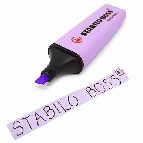 Stabilo Boss Original Pastel Highlighter Box of 10 Lilac Haze