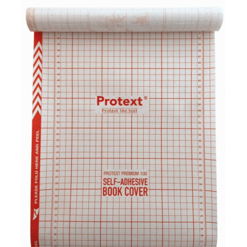 Protext Premium Self Adhesive Book Cover 100 Micron 300mm x 15m Roll Clear