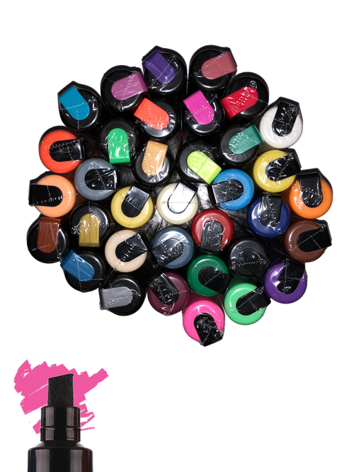 Posca PC-8K Paint Marker Pen Chisel Bold Bundle of 35 Individual Colours