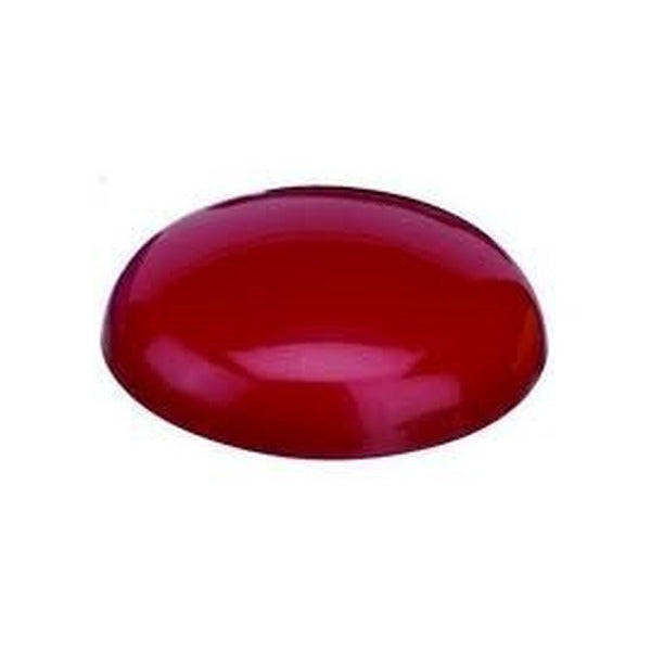 Small photograph of a single dark red Quartet magnetic button, a glossy dome seen from the side, for QTTMB3100. It is not drawn to scale.