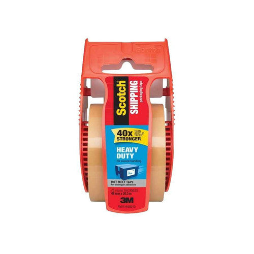 Scotch 143 Heavy Duty Packaging Tape with Dispenser 48mm x 20.3m Pack of 6
