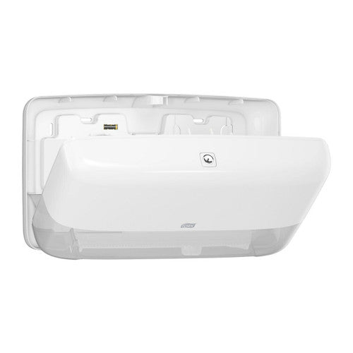 Tork Twin Mini Jumbo Toilet Roll Dispenser T2 System White