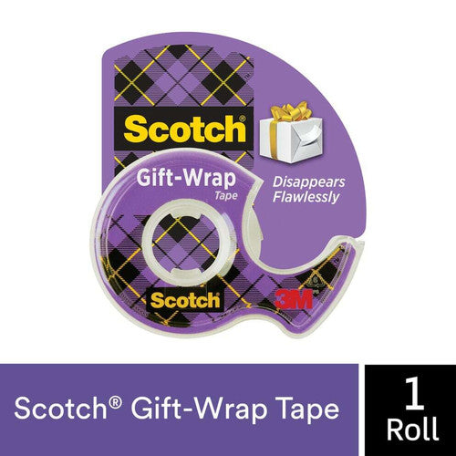 Scotch 15 Giftwrap Tape with Dispenser 19mm x 16.5m Clear
