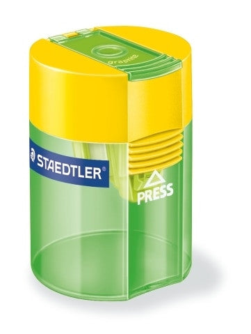Staedtler Single Hole Tub Sharpener with Plastic Insert for Standard Pencils 511 006