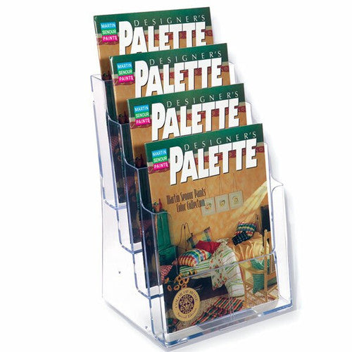Deflecto 4 Pocket 4 Tier Brochure Holder A4