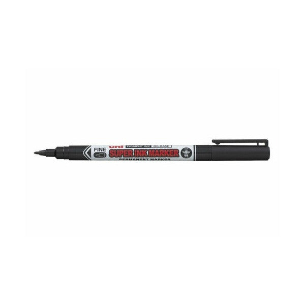 Uni Super Ink Marker PNA-125BK Permanent 0.9mm Black Box of 12