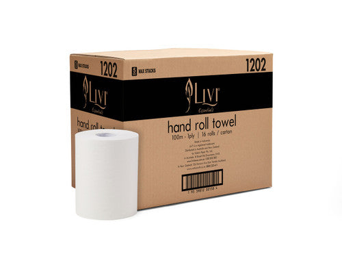 Livi 1202 Essentials Roll Towel 1 Ply 100m Carton 16