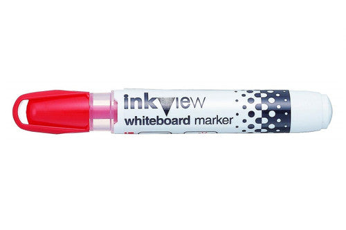 Uni Inkview Whiteboard Marker Bullet Tip 1.8mm Red Box of 12