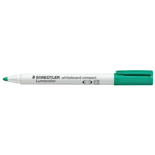 Staedtler 341-5 Lumocolor Whiteboard Compact Marker Bullet Point Green Box of 10