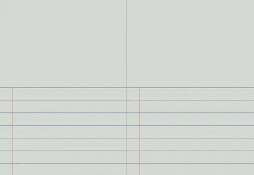 Writer Premium Story Book A4 64 Page Half Plain Half 24mm Solid Ruled Drill Cover Pack 10 — open pages showing plain and ruled sections