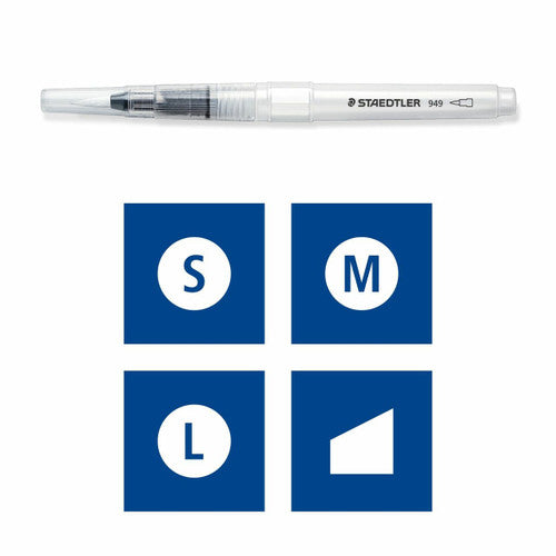 Staedtler 949-SBK4-C Water Fillable Brush Card