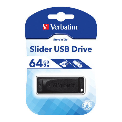 Verbatim Store n Go Slider USB 2.0 Drive 64GB